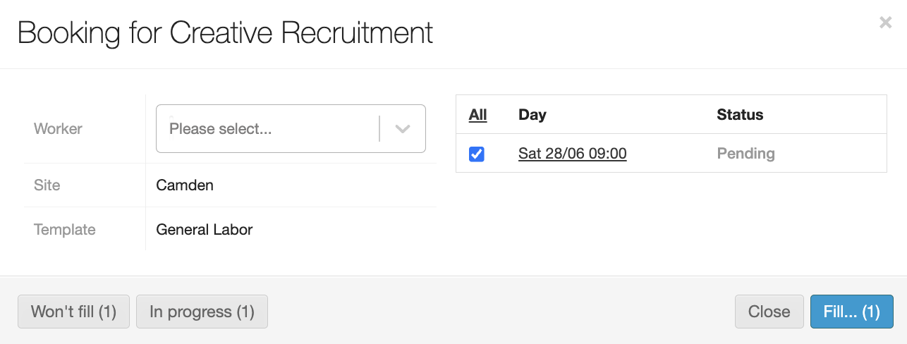 action booking shared by agency lead 2