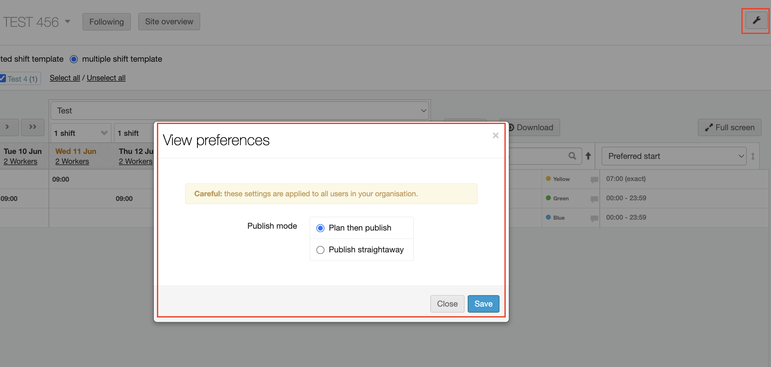 add a booking or create a shift shift allocation planning 4
