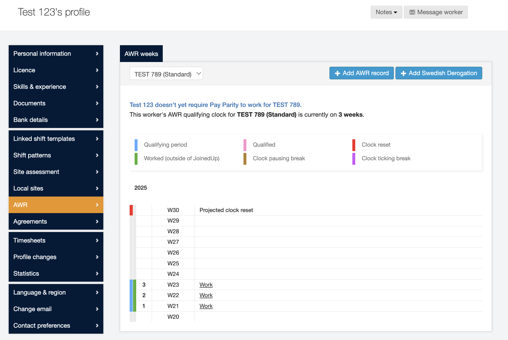 adding awr record to workers profiles 3