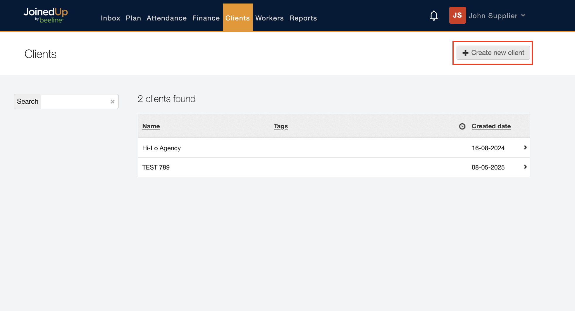 adding client user 3