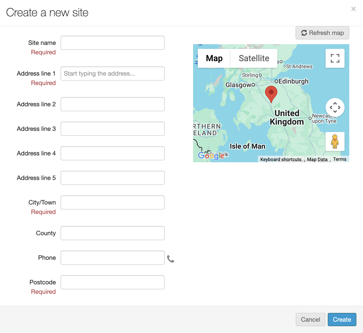 adding sites 4