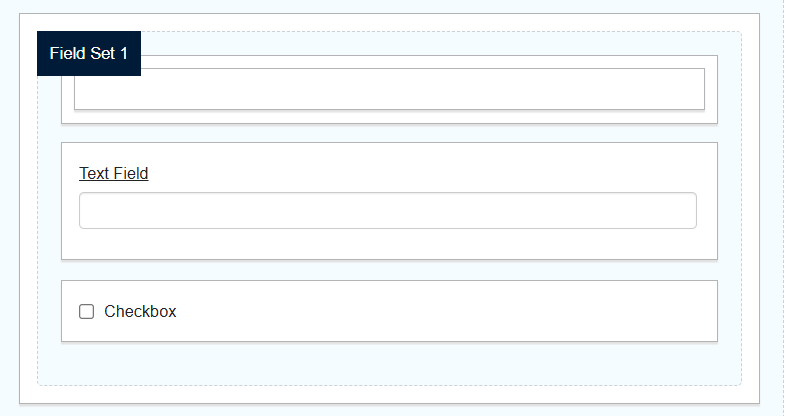 Field Set in a form