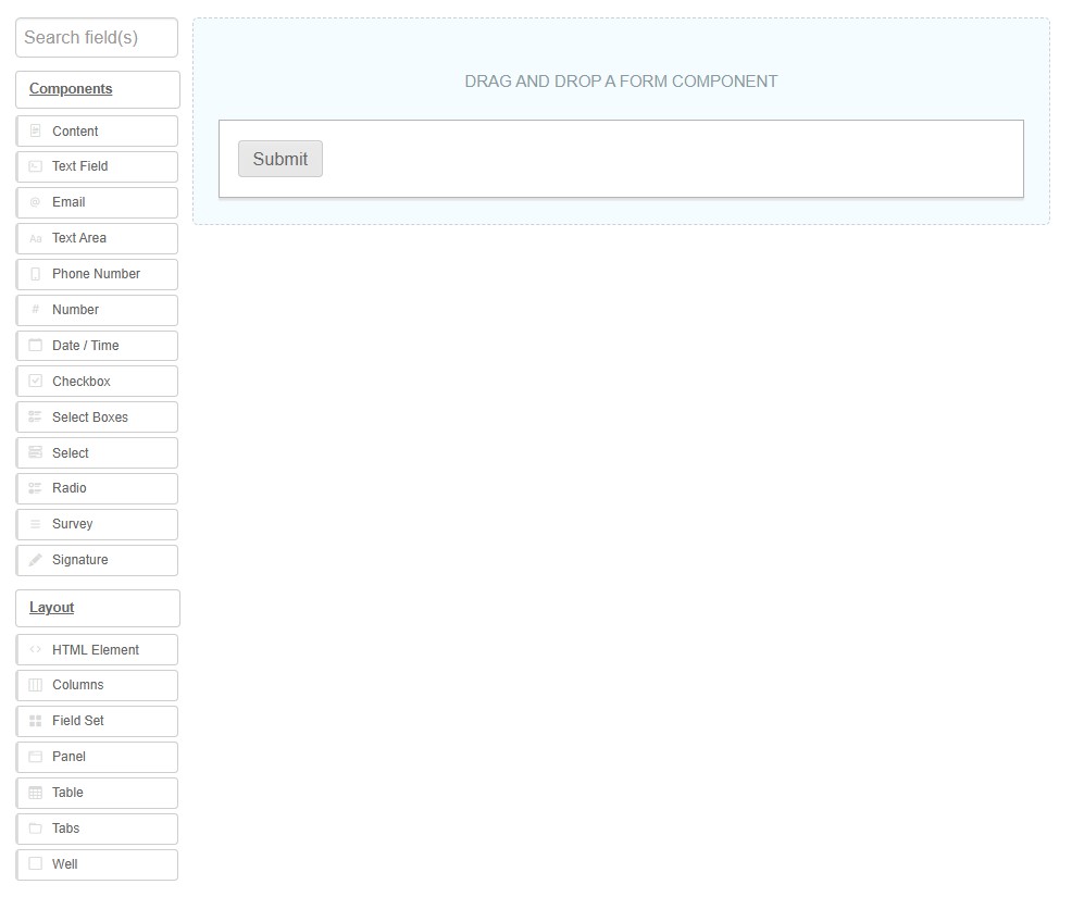 Agreement Builder with components