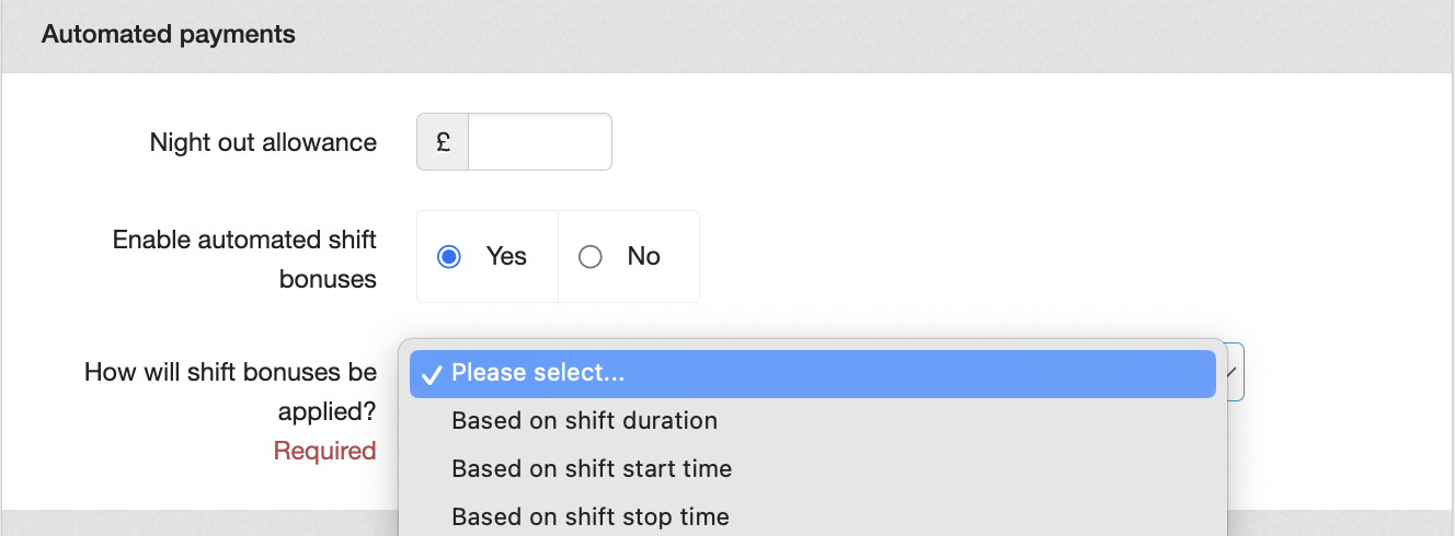 automatically adding shift bonuses 2