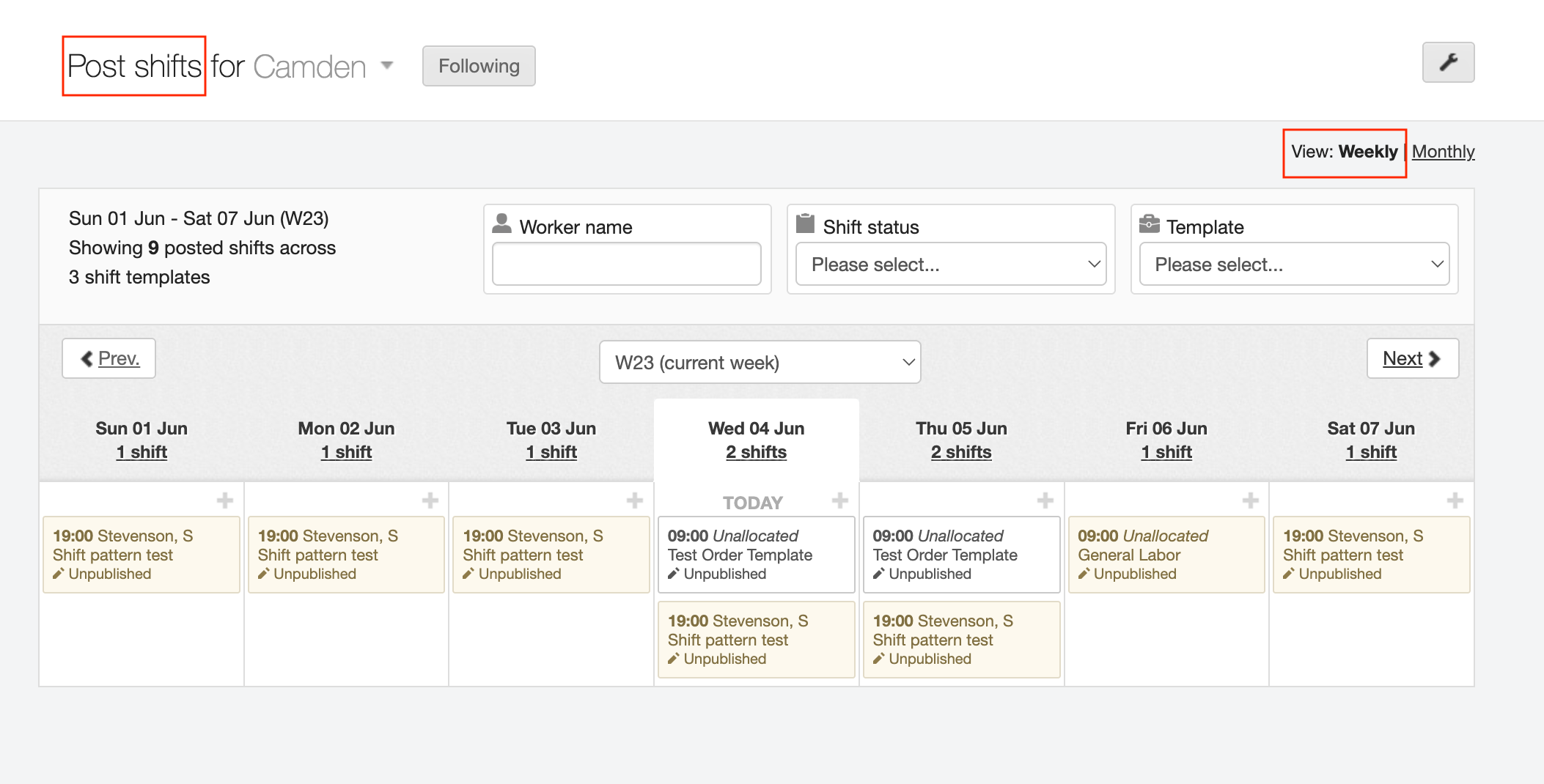 cancelling multiple unallocated shifts 1