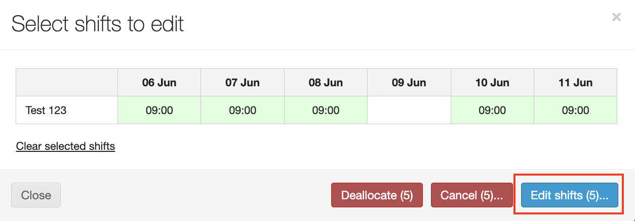 change multiple planned start times 3