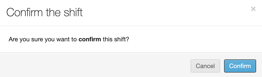 confirming a shift booked by your agency 9