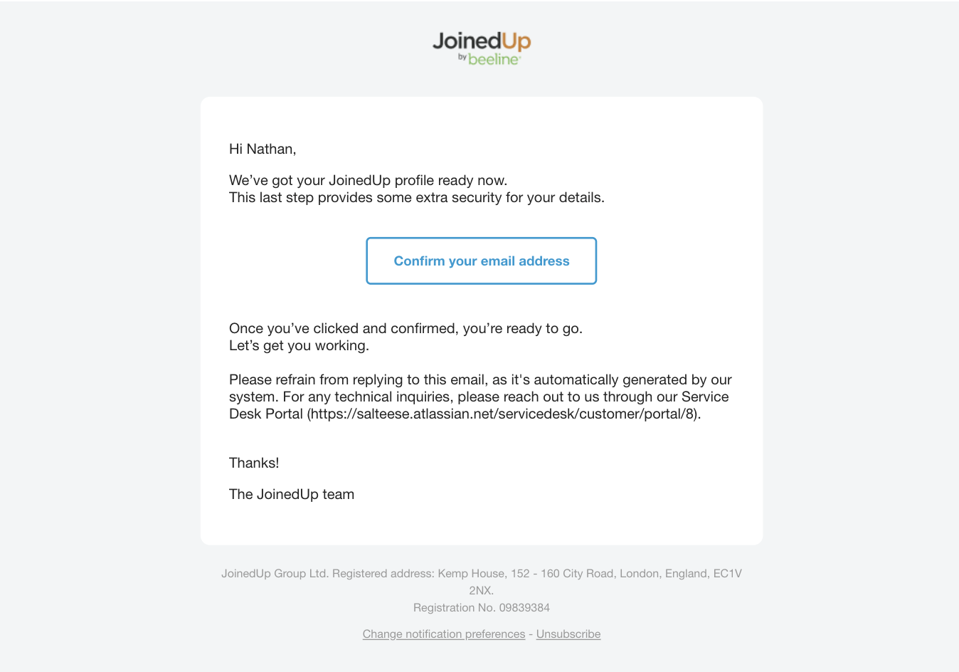confirming your email address 4
