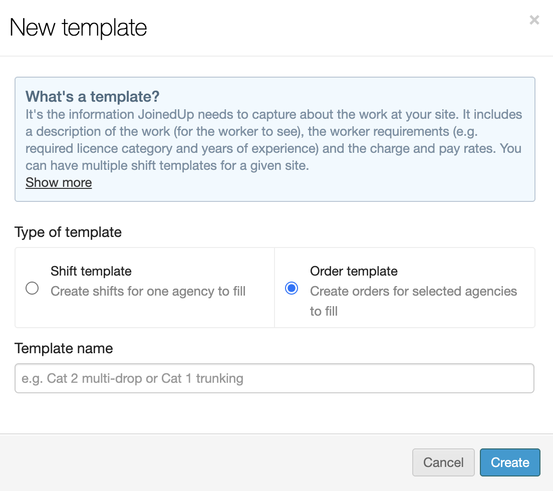 creating order templates 3