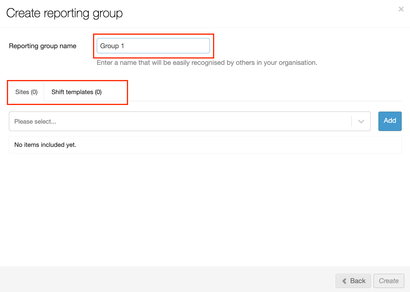 creating reporting groups 4