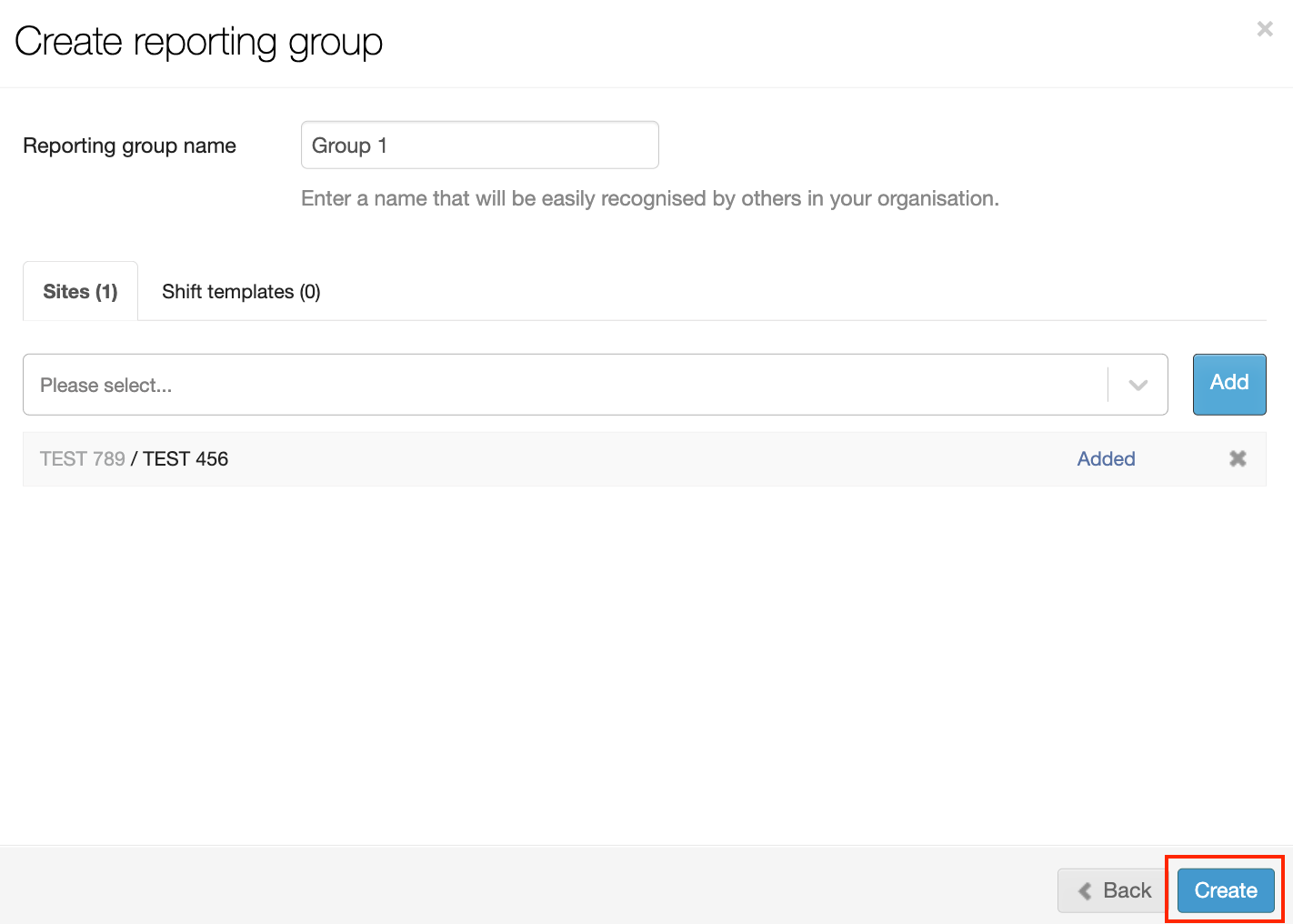 creating reporting groups 6