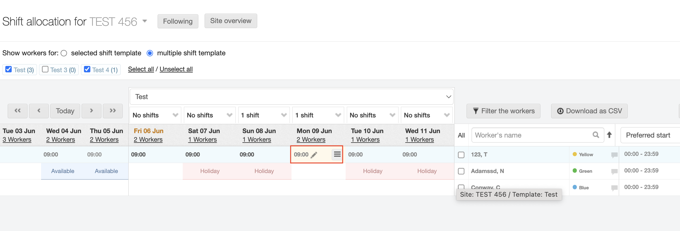 edit start times before publishing 1