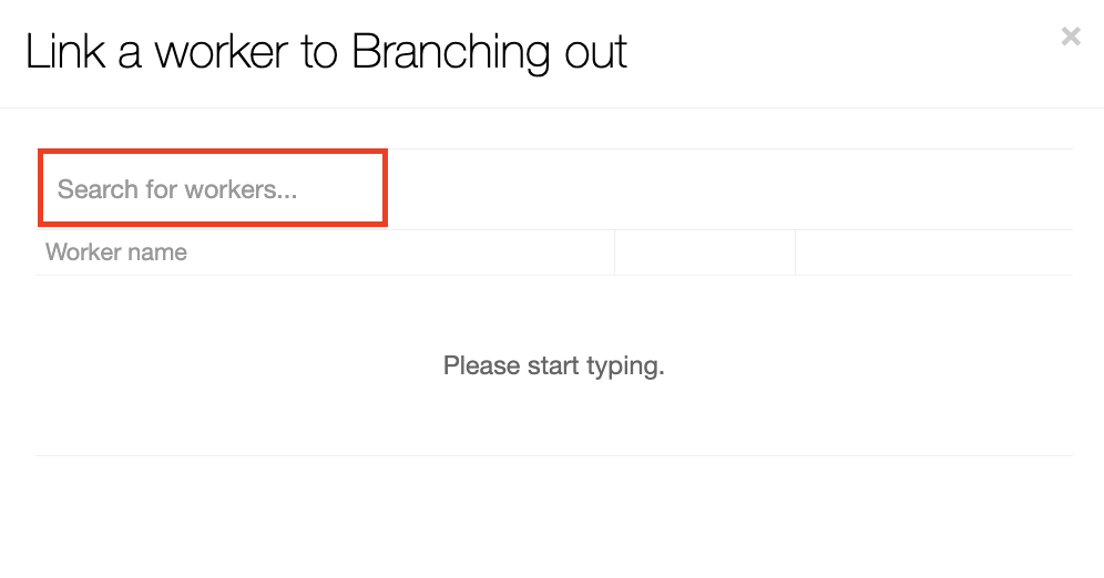 linking a worker to a branch 2