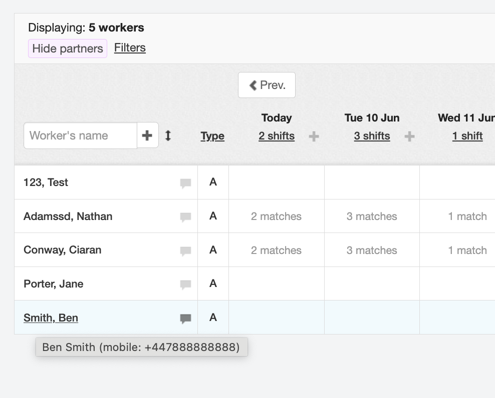 linking a worker to a branch 6