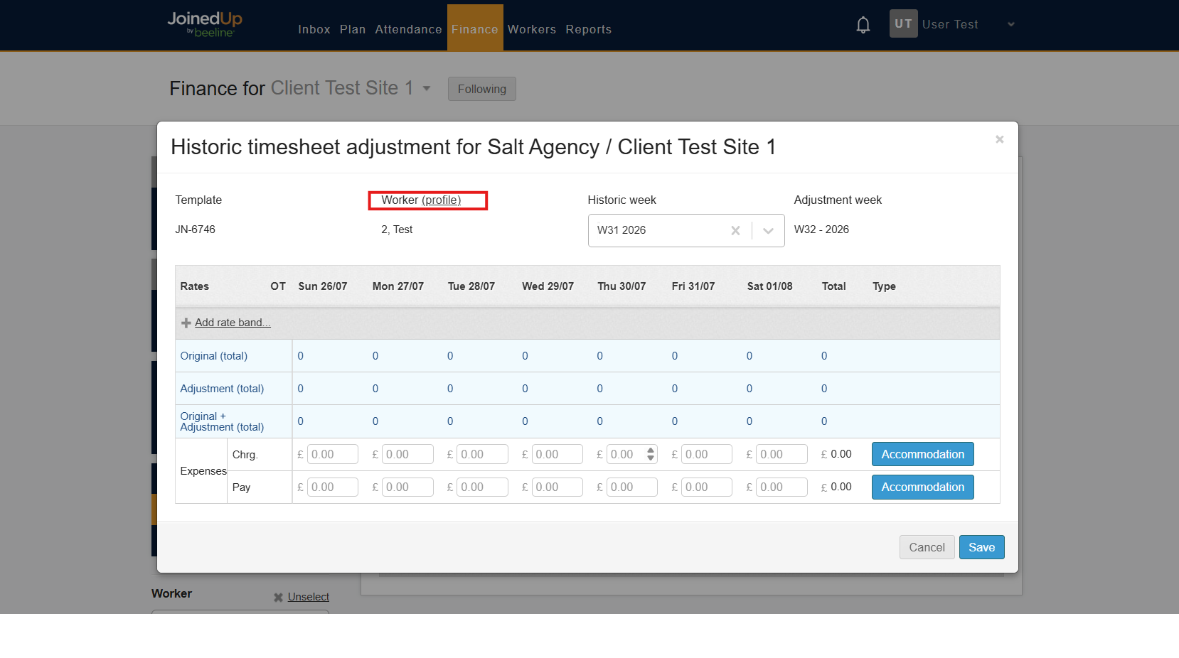making historic adjustments to timesheets 7