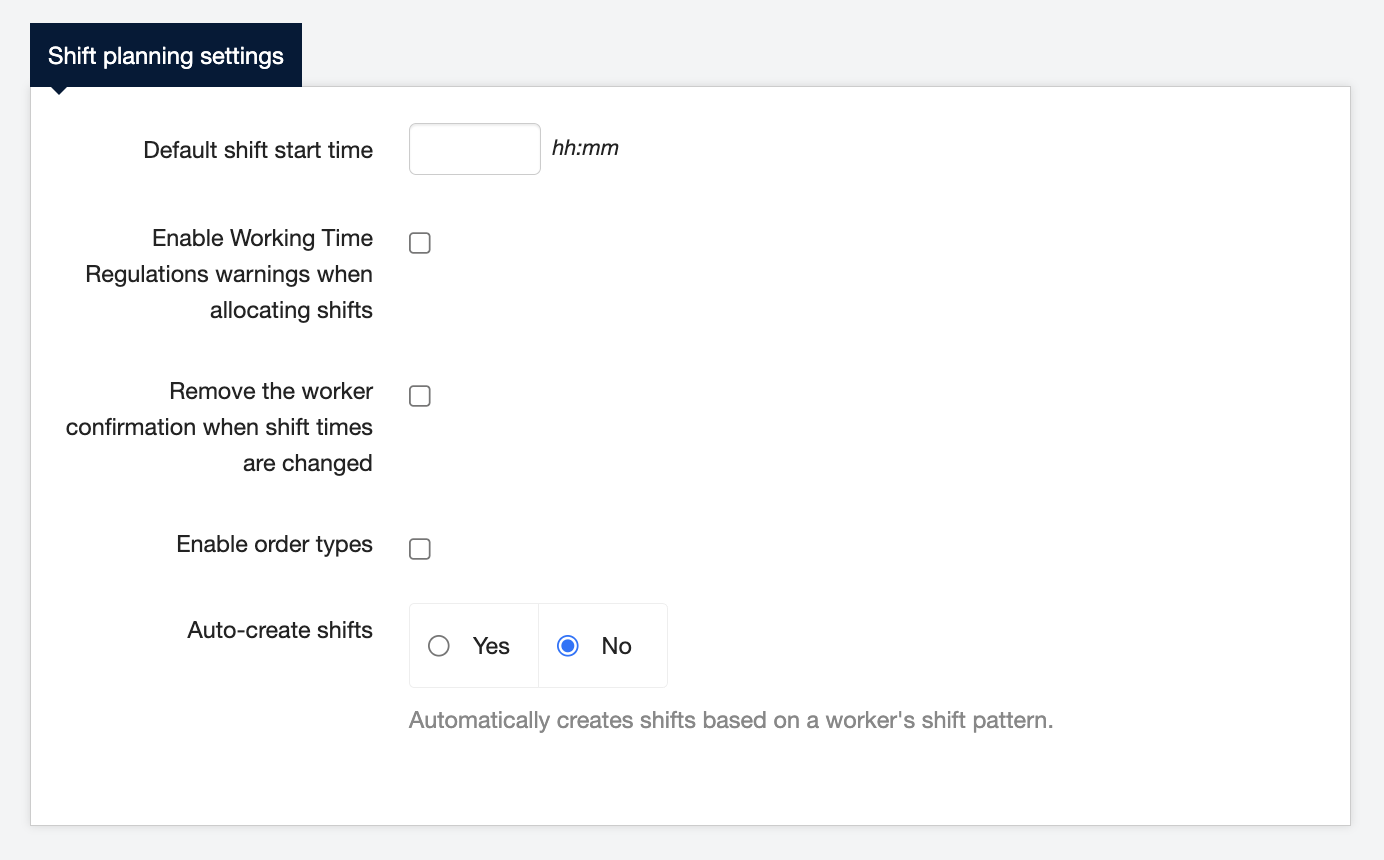 managing order requirements post shifts order types 1.5