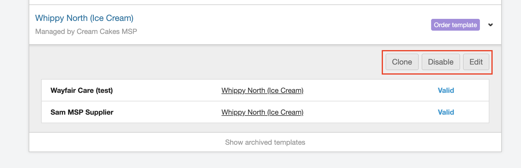 order templates 4