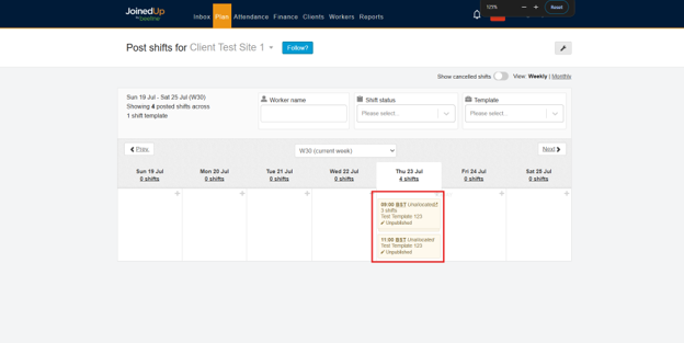 post shift 22