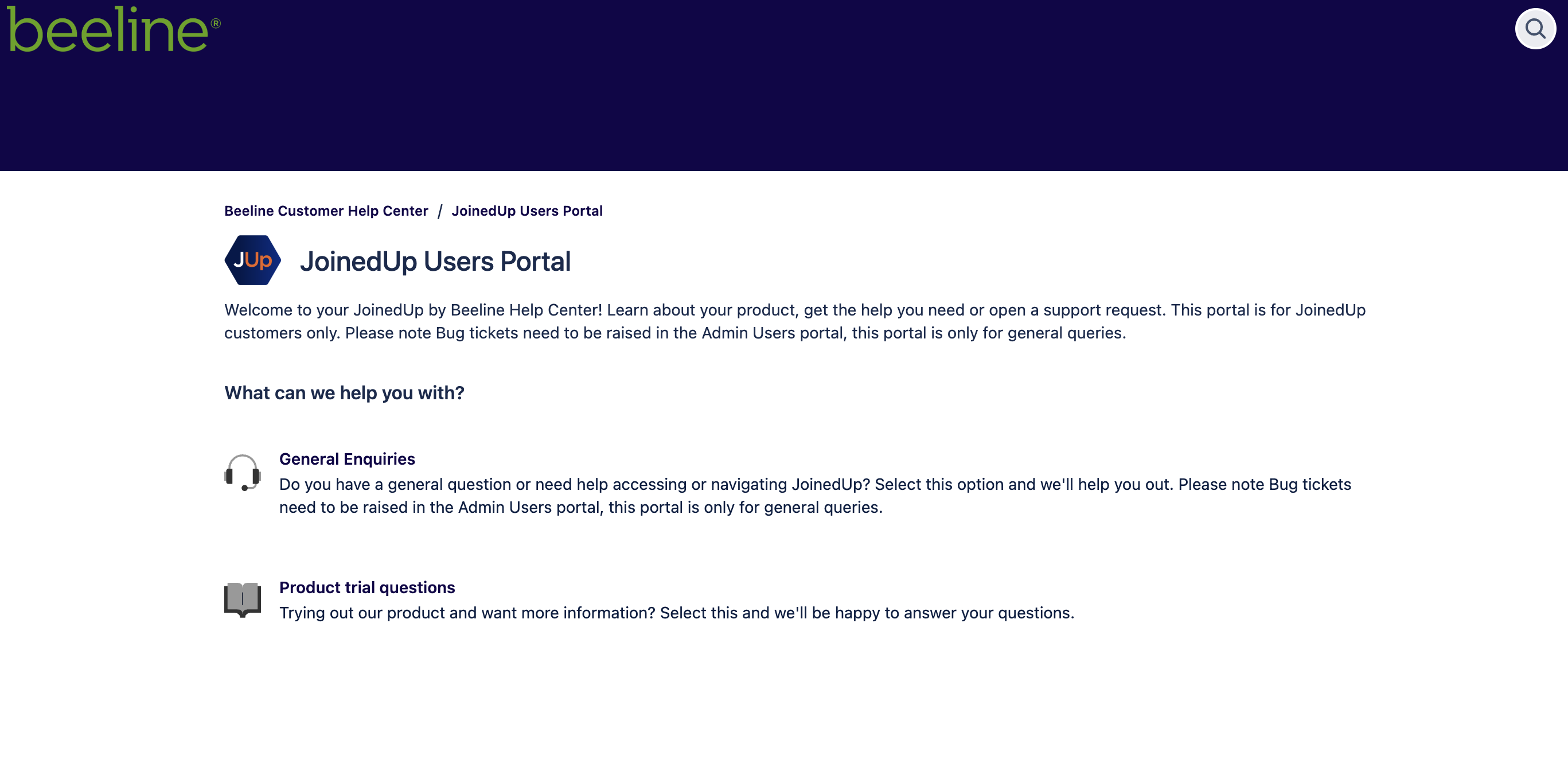 service desk portal and requests