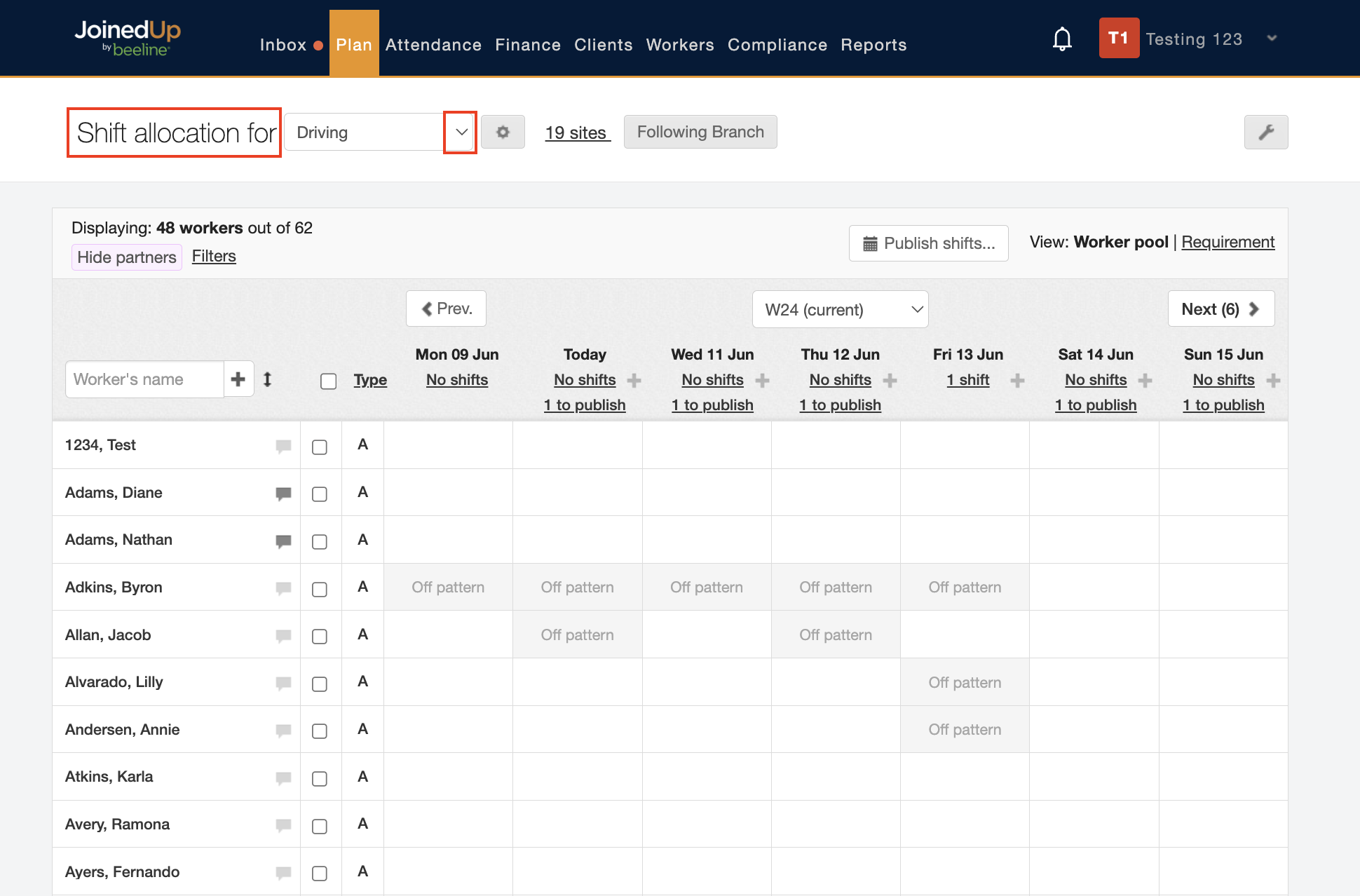 sharing shifts with a partner agency 1
