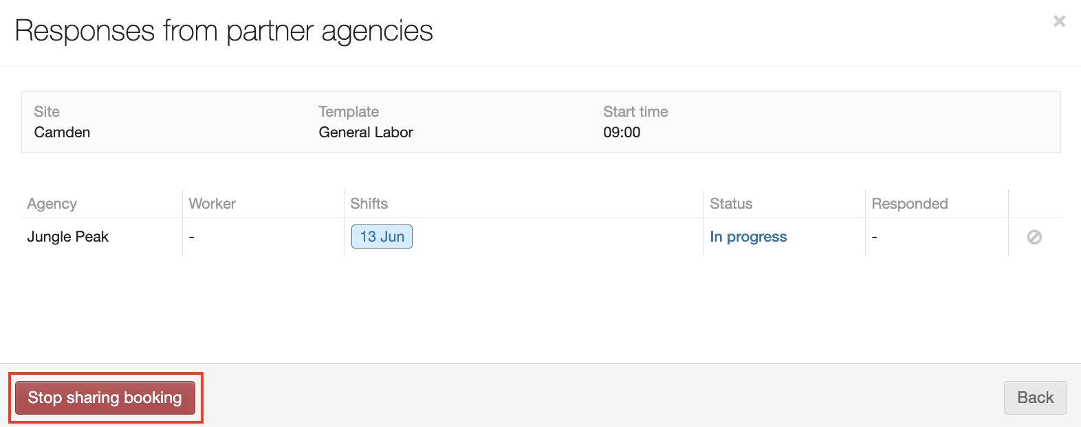 sharing shifts with a partner agency 11