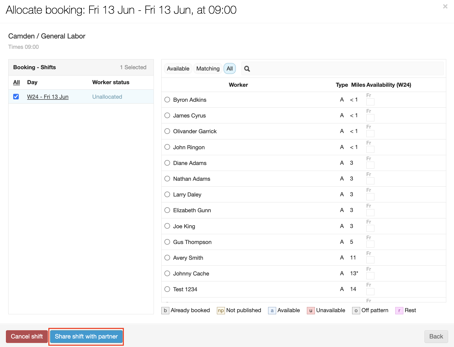 sharing shifts with a partner agency 4