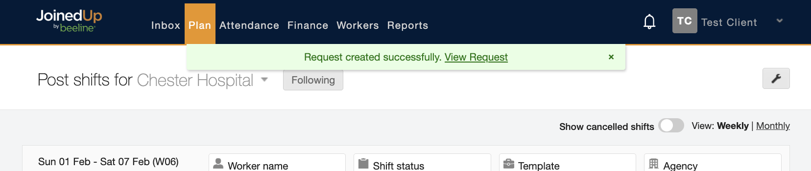 shift sharing requests approvals 10