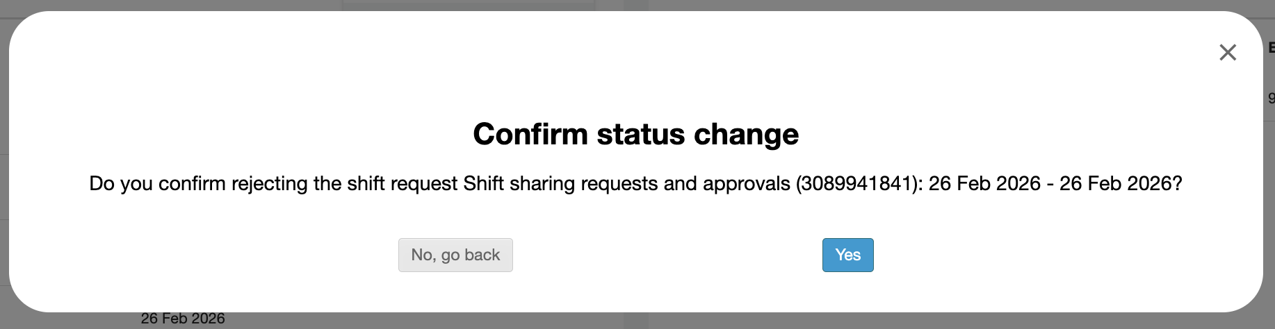 shift sharing requests approvals operations manager 6