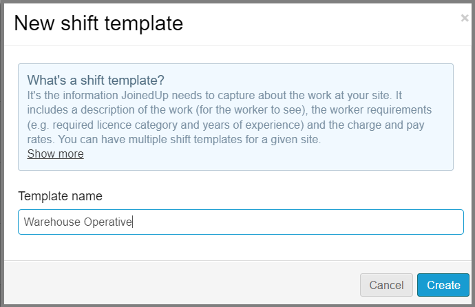 shift templates 2