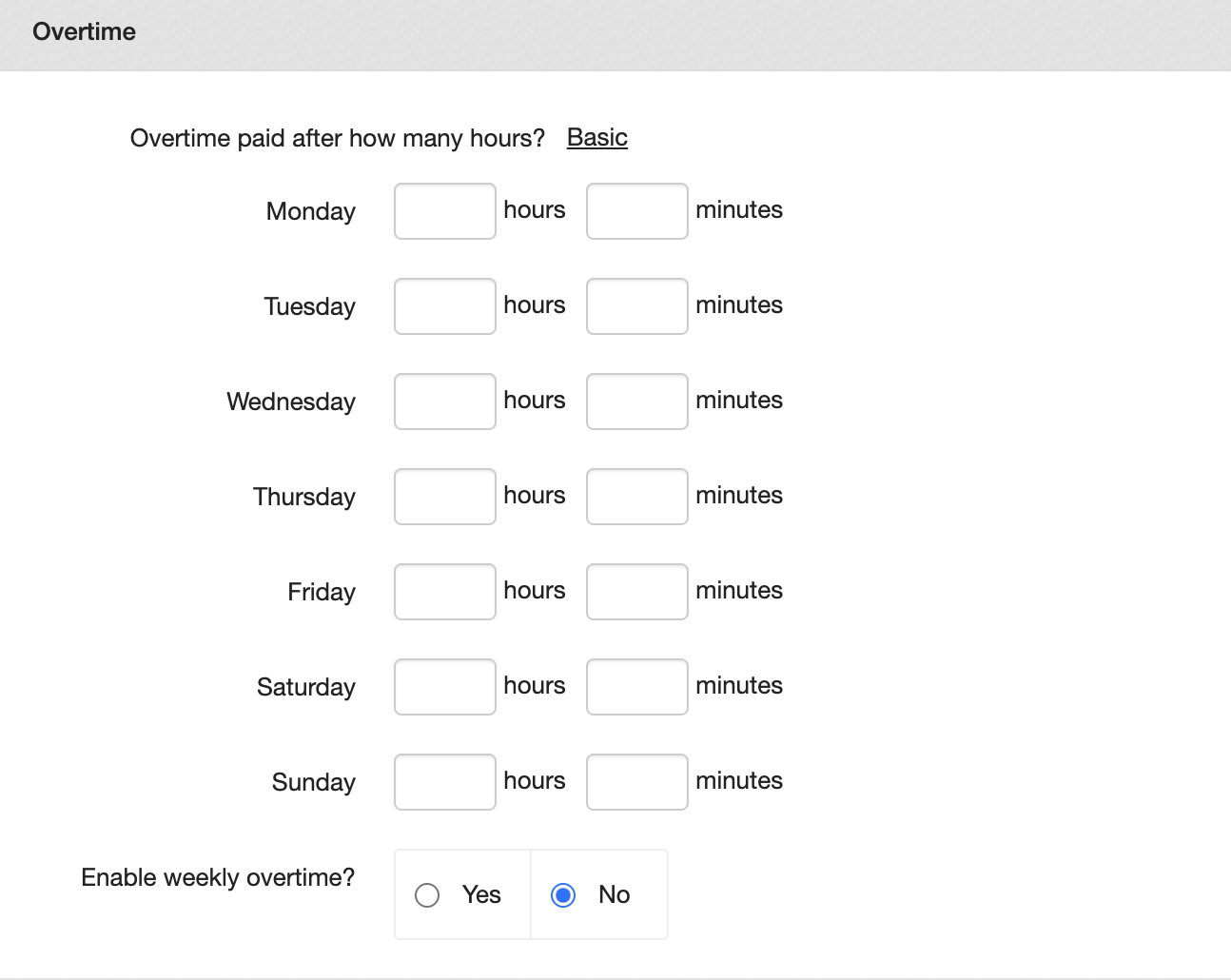 shift templates overtime 3