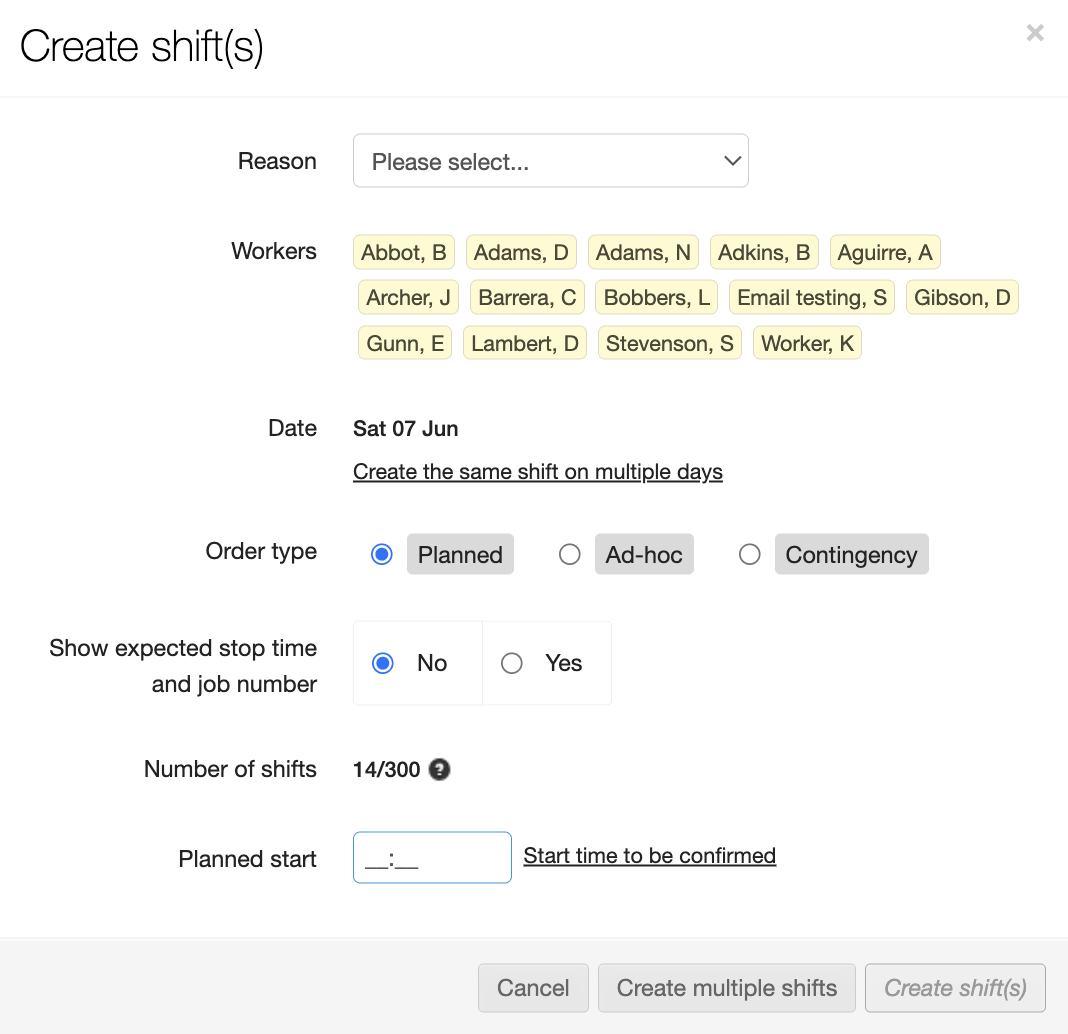 shifthopper menu shift allocation planning 5