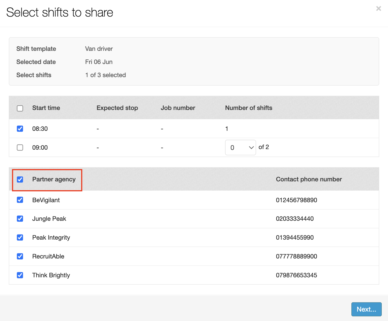 shifthopper menu shift allocation planning 7