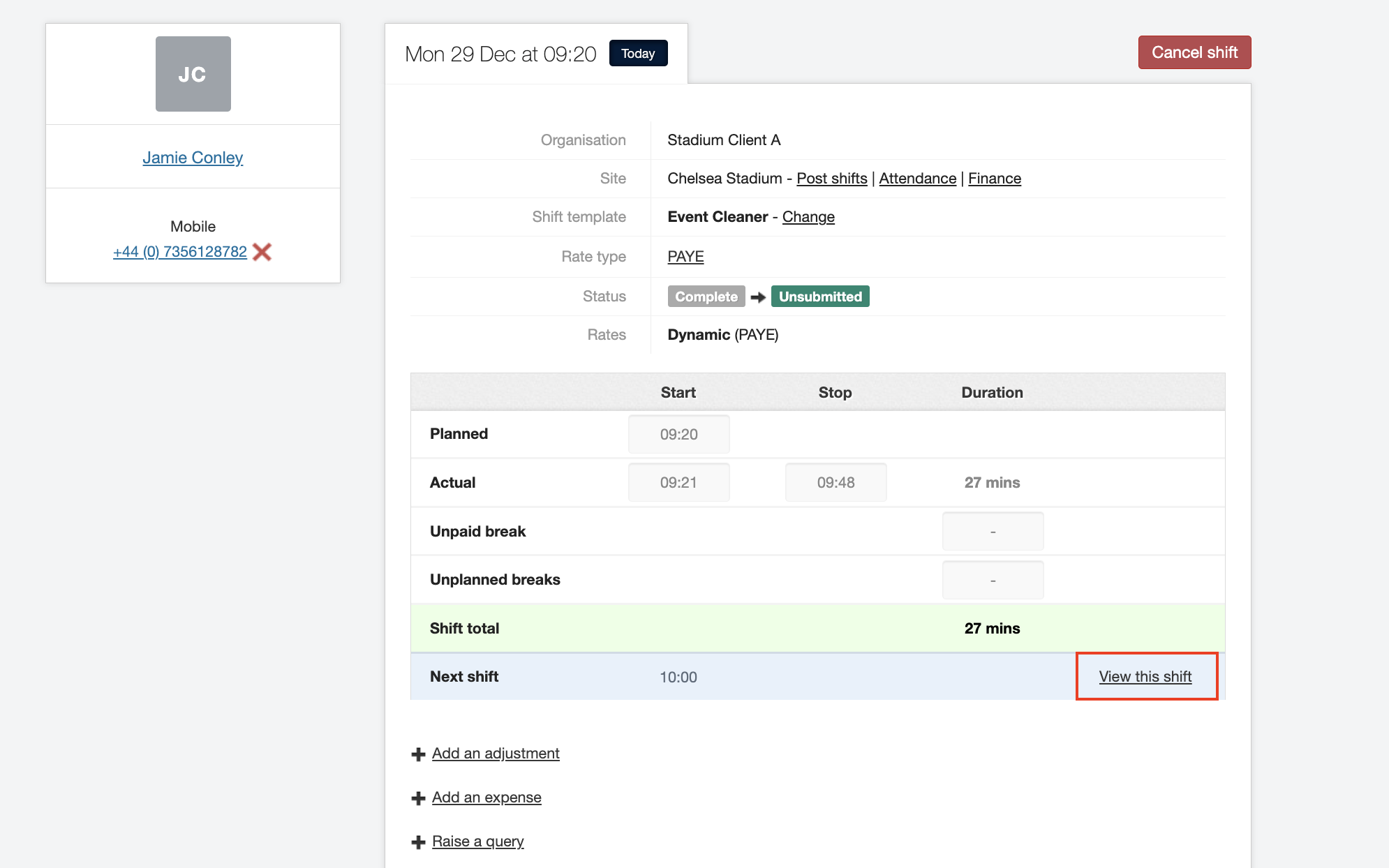 stopping shifts night out 6