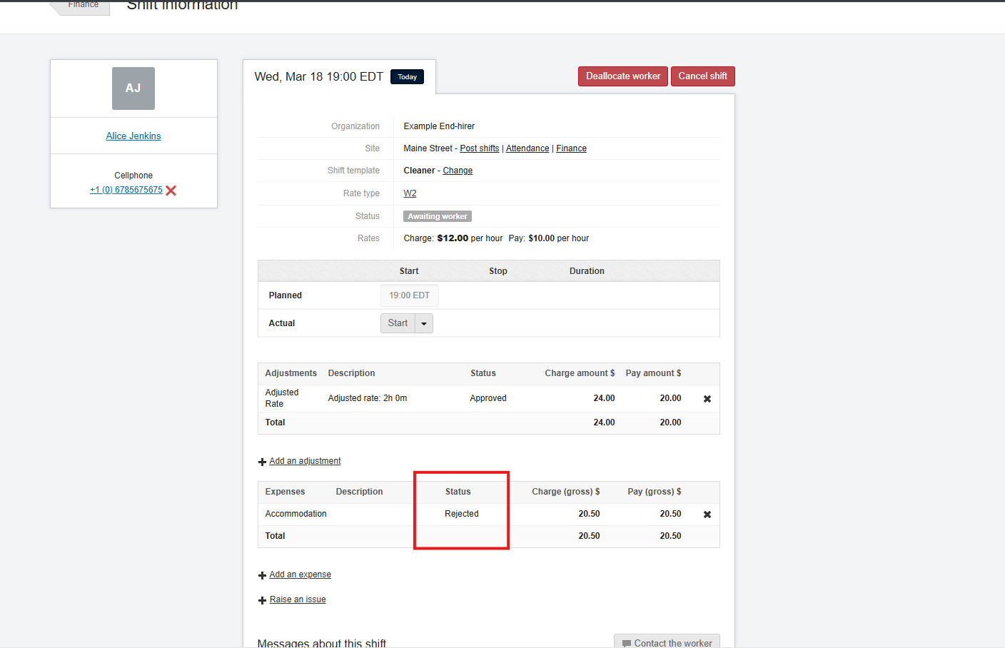 supplier adjustment and expenses 10