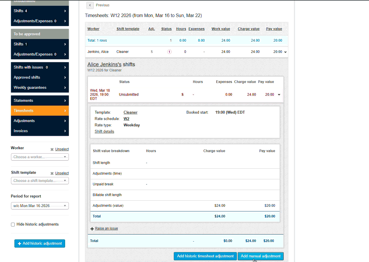 supplier adjustment and expenses 11
