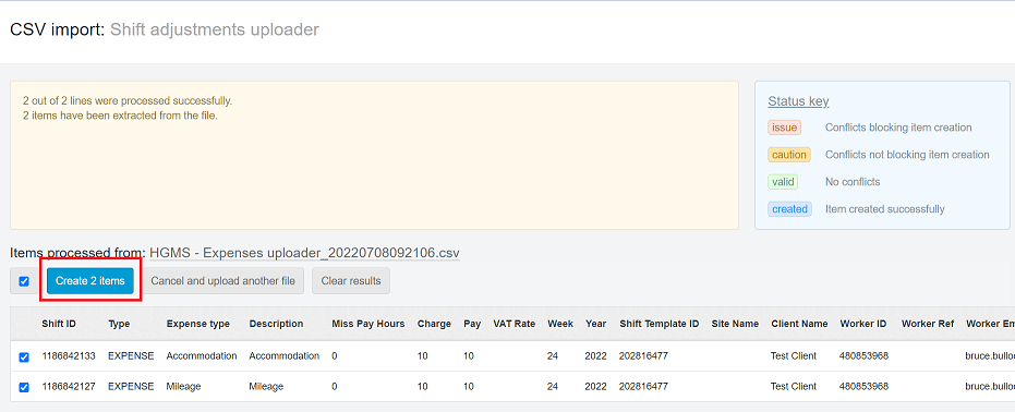 uploading expenses 11