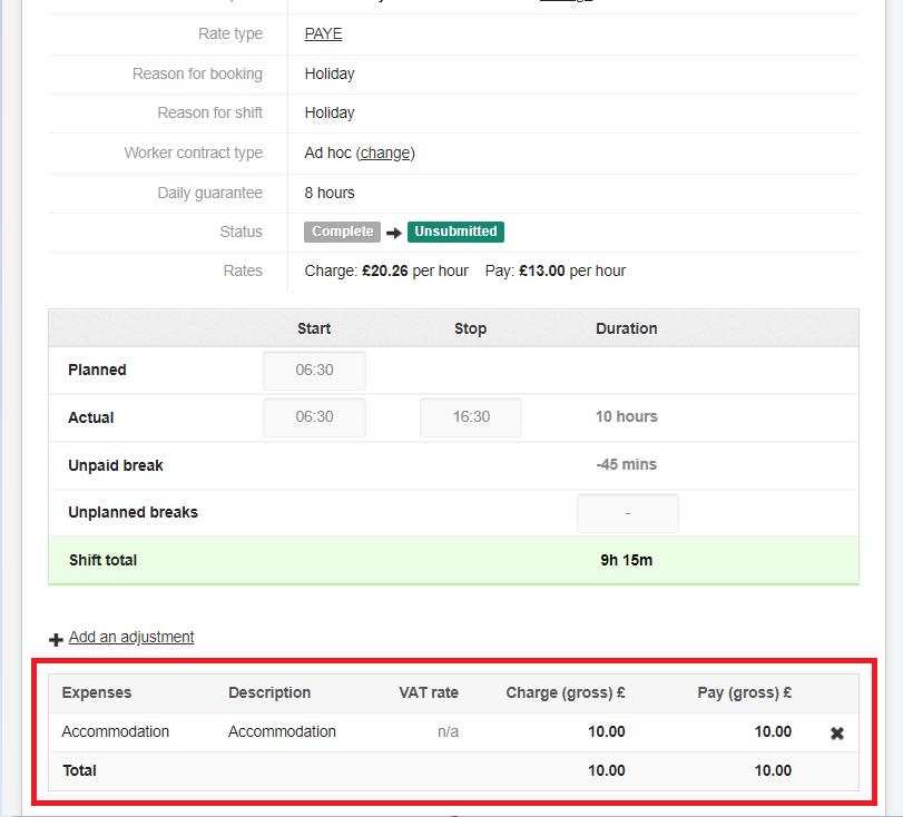 uploading expenses 14