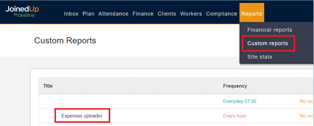 uploading expenses 4