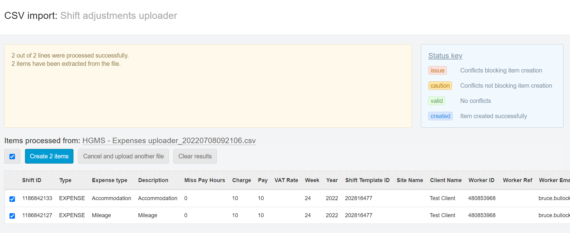 uploading expenses 8