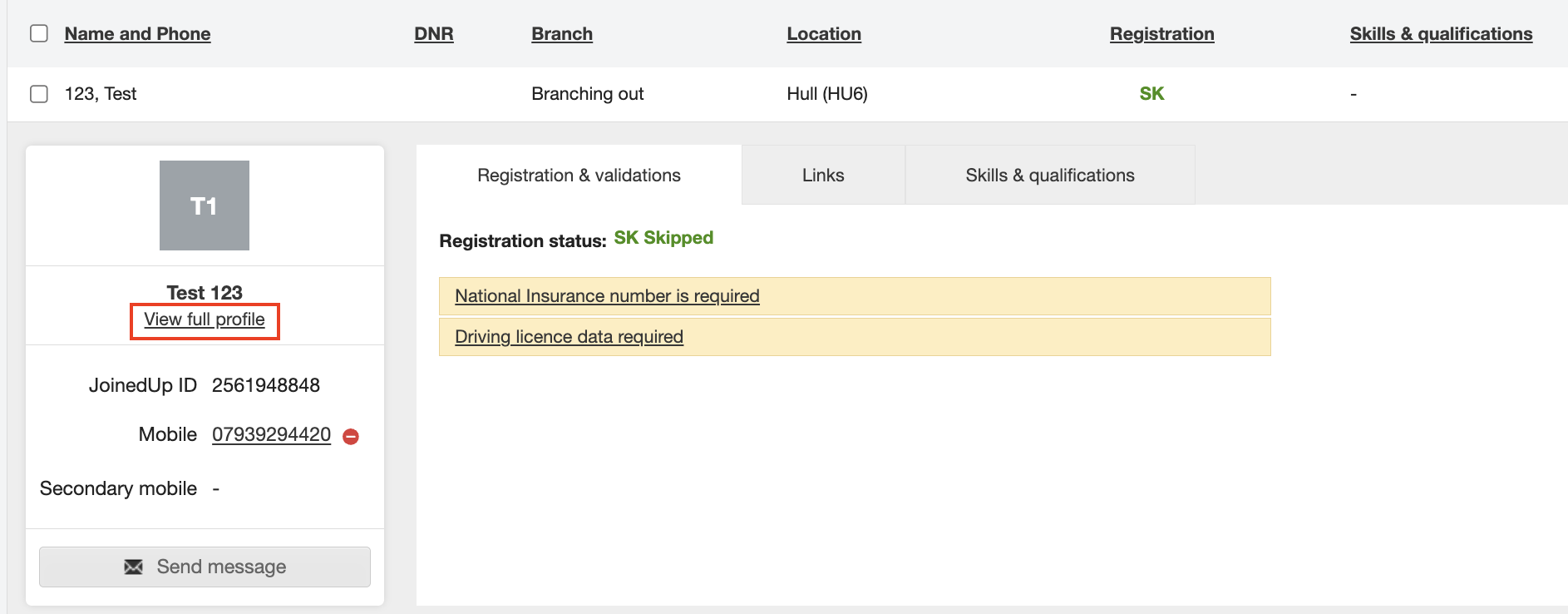 validate your worker profiles 3