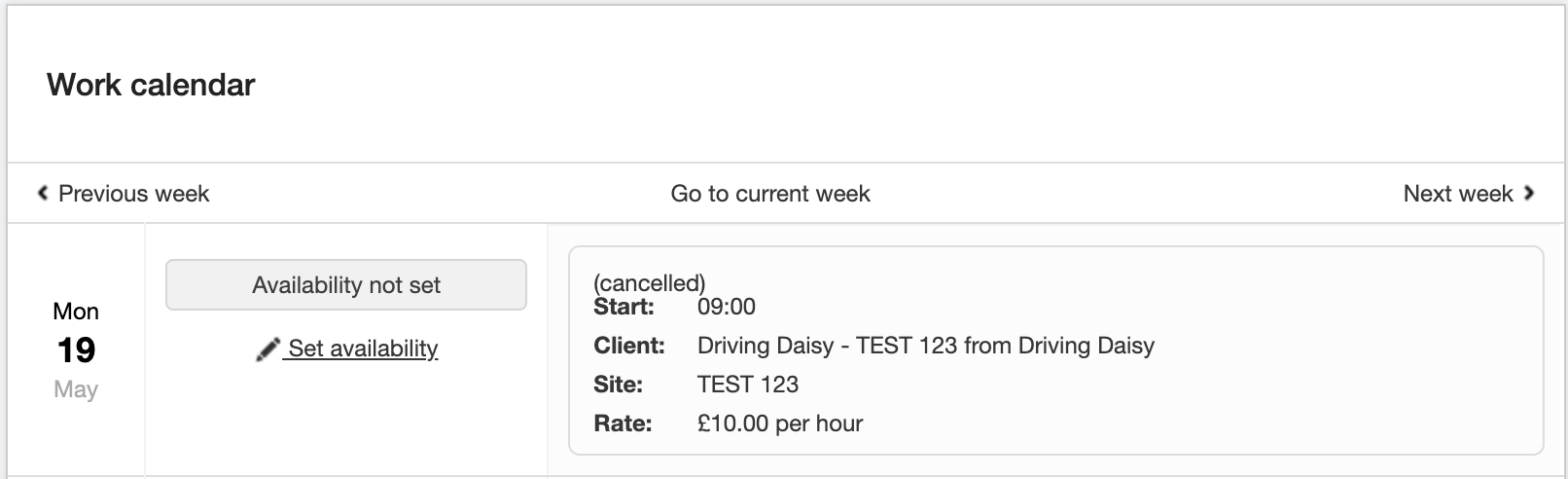 why has my shift been cancelled