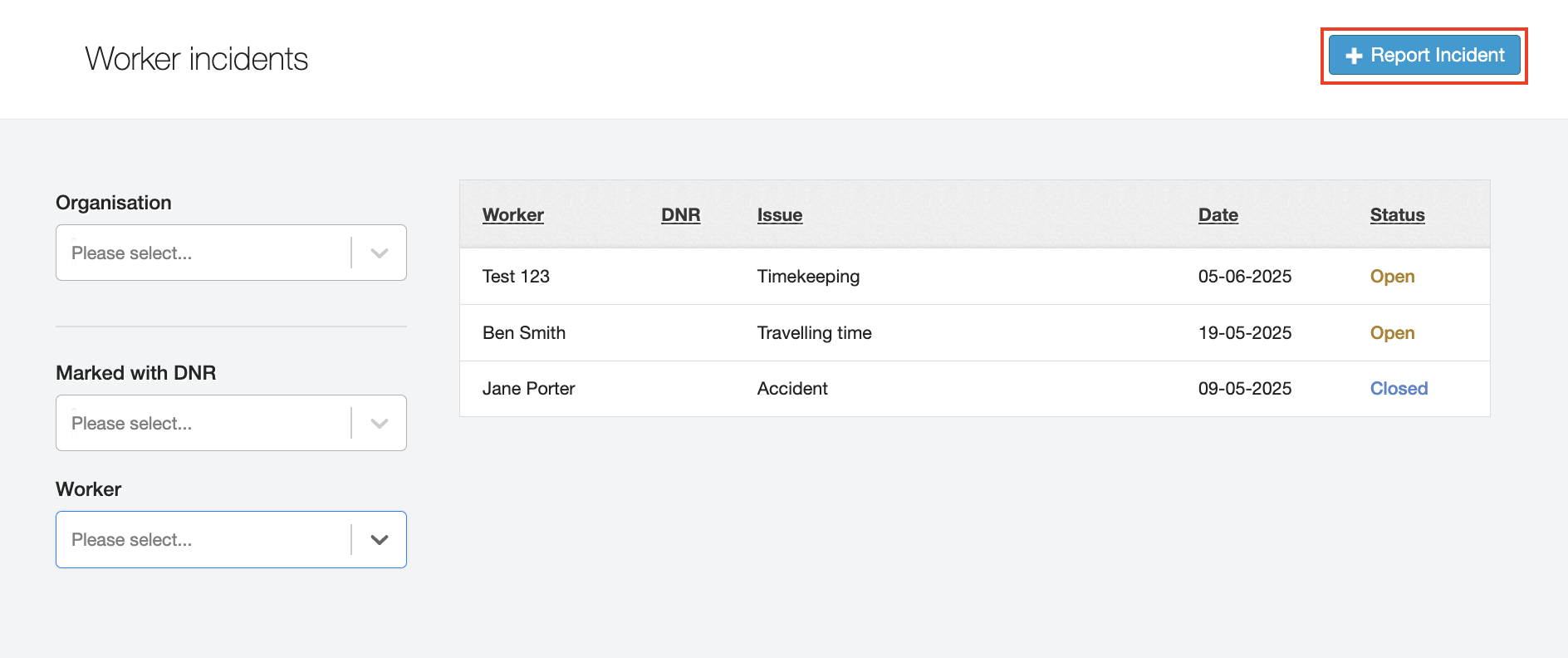 worker incidents 5